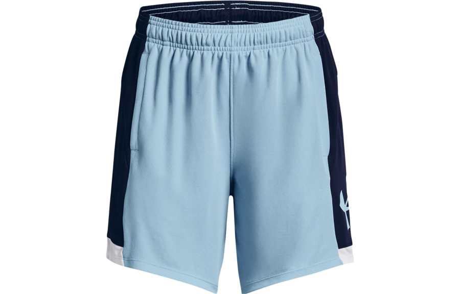 Under Armour Baselin Sports Shorts Women's Blue Moderate Knitted Shorts