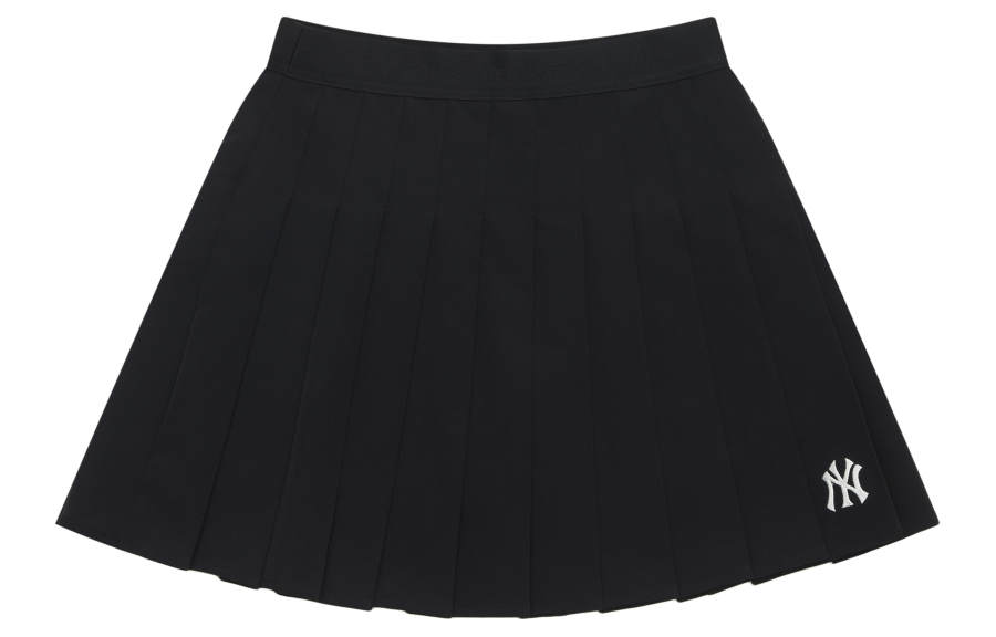 MLB Preppy Style Collection New York Yankees SS24 Casual Short Skirts Women's Black