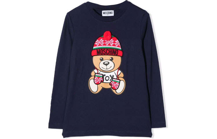 MOSCHINO Kids T Shirts Crew Neck Moderate