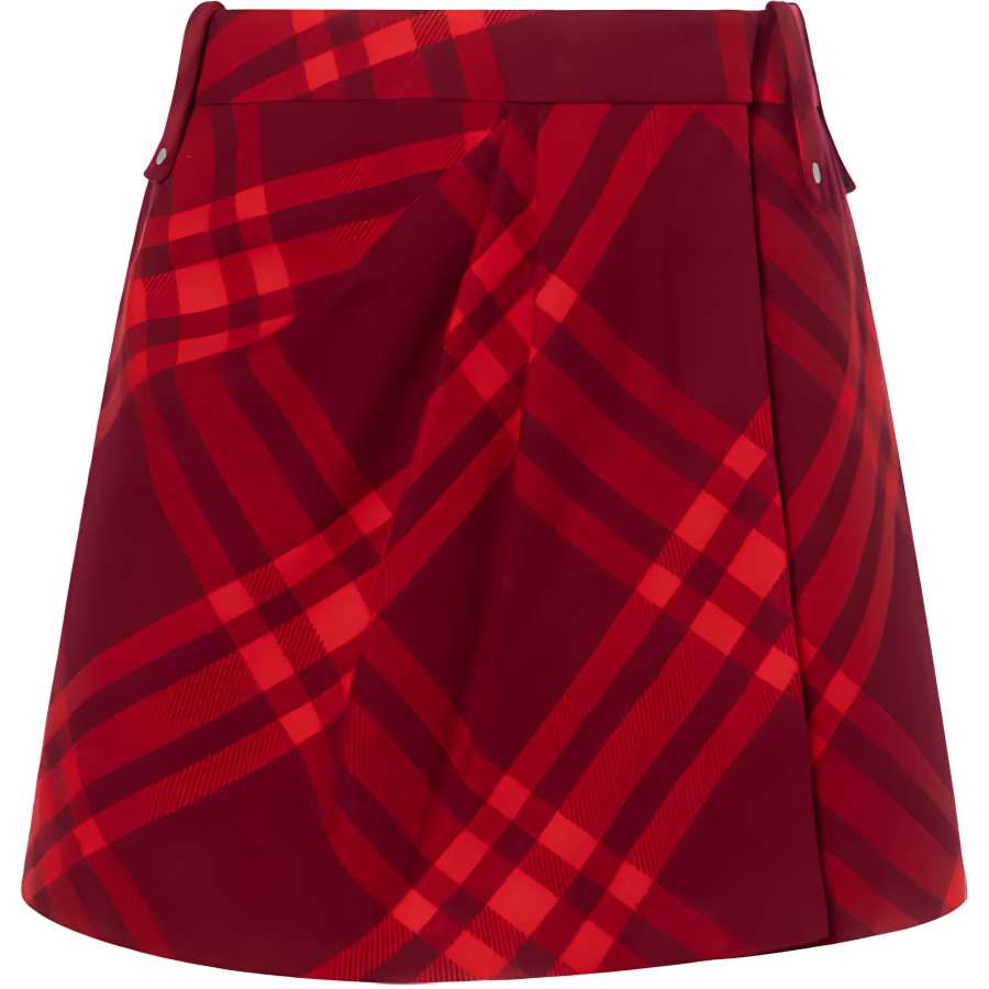 Burberry Plaid Pleated Mini Skirt