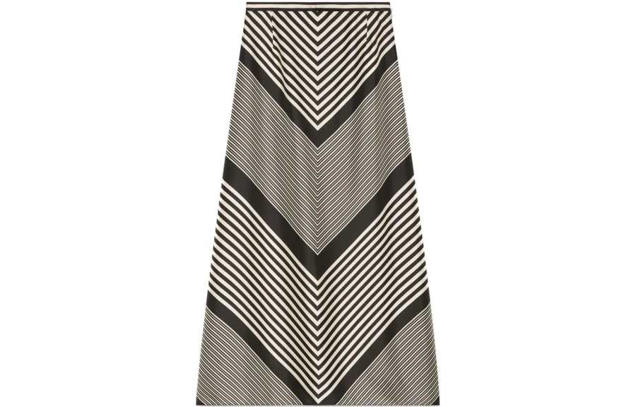 GUCCI 【Previous Season】diagonal stripe print A-line skirt