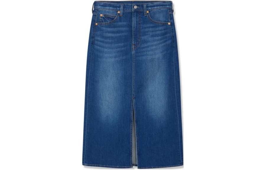Levis Casual Long Skirt Women's Blue