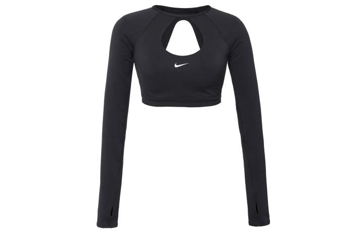 Nike Nike Women's Long Sleeve Crop Top Black