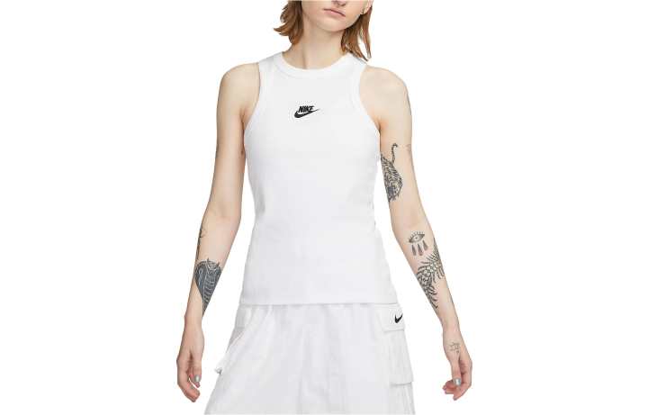 Nike Nike Sleeveless Sports Shirts Women's White Racerback