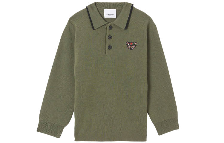 Burberry T Shirt Green Caper Kids'