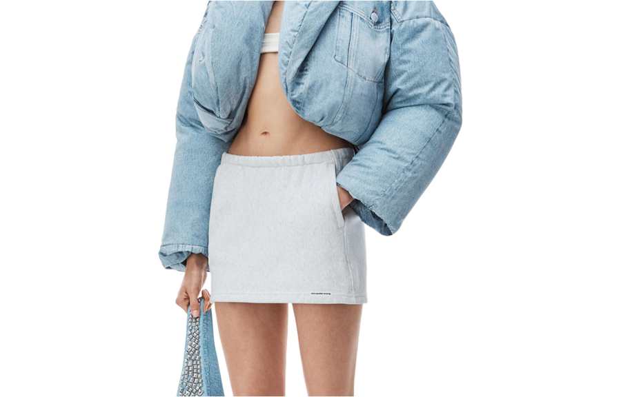 Alexander Wang Alexander Wang Logo appliqué Mini Skirt