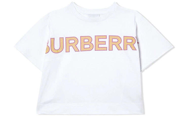 Burberry Kids T Shirts Crew Neck Moderate