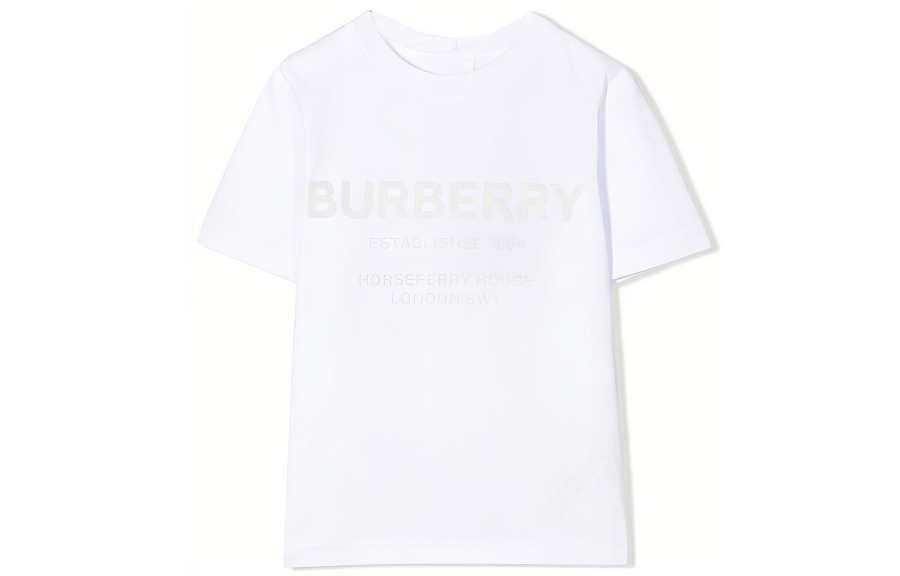 Burberry T Shirt SS22 White Kids'