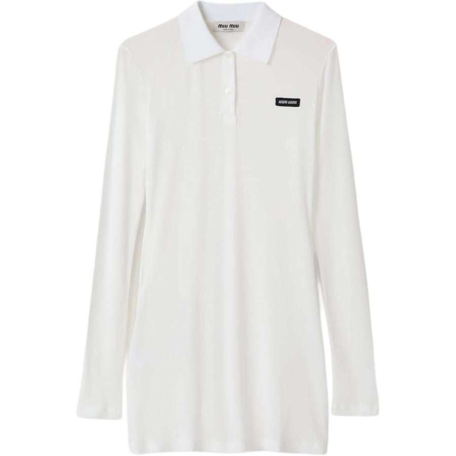 Miu Miu ribbed-jersey mini dress