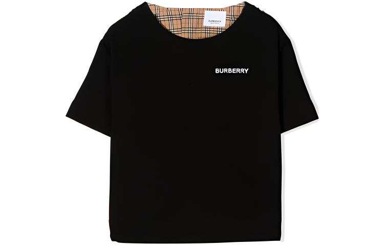Burberry FW22 T Shirt Black Kids'