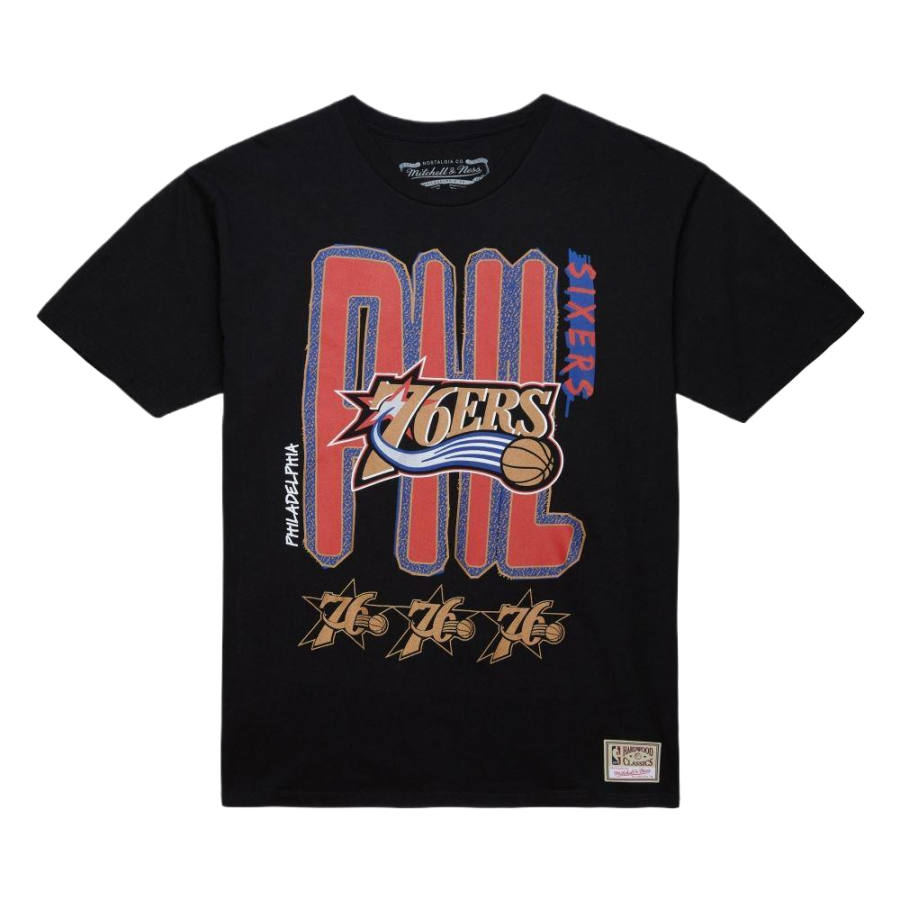 Mitchell Ness Mitchell Ness 100% Cotton T Shirt Unisex Black