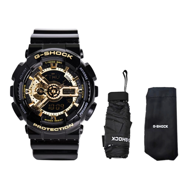 CASIO CASIO Men Liquid Crystal/Analog Dual Display Series Gold Watch