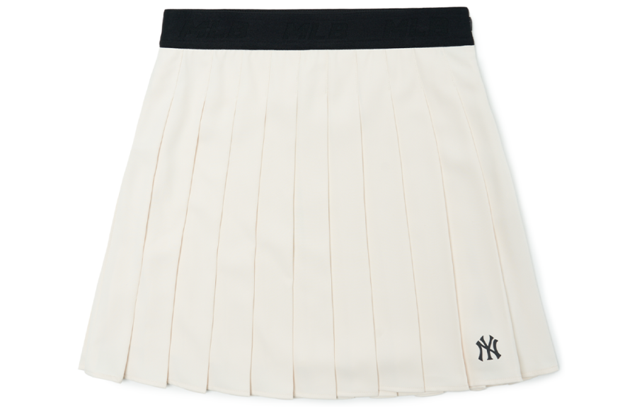 MLB New York Yankees Casual Short Skirts Women's Ivory