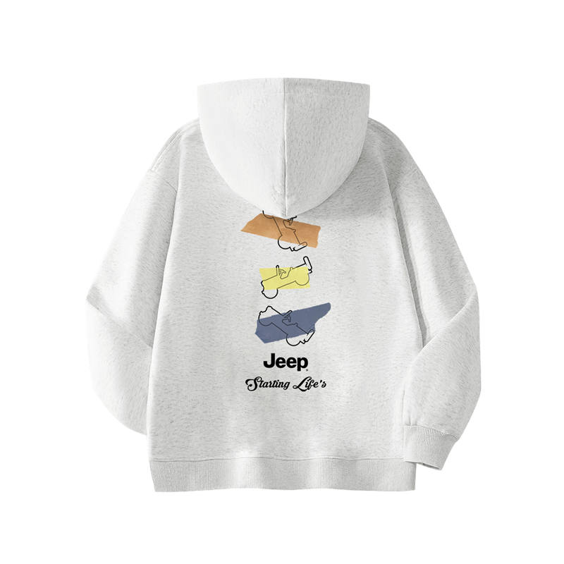 Jeep Grade School Sweatshirts Hooded Moderate