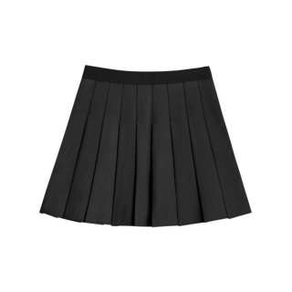 JEANSWEST Casual Short Skirts Women's Moderate Short Pleated Skirt