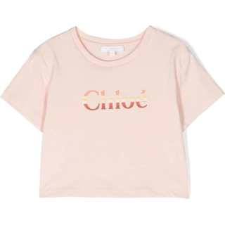 Chloé Kids T Shirts Crew Neck Moderate