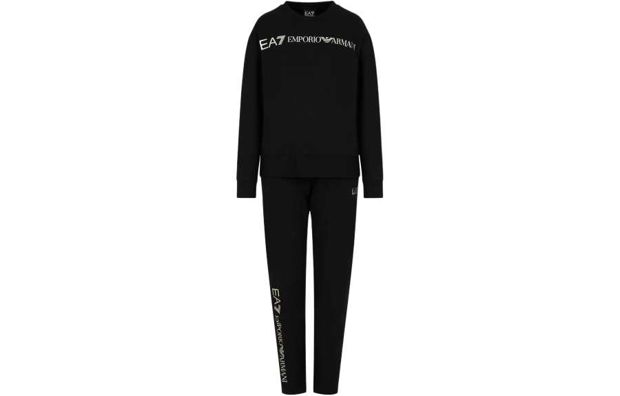EMPORIO ARMANI Logo-print Cotton Tracksuit Set