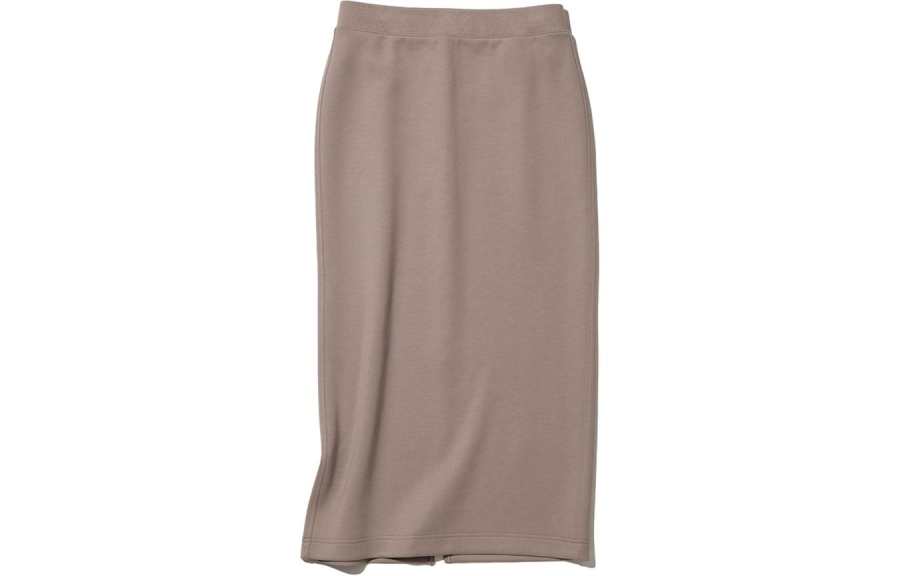 UNIQLO Casual Long Skirts Women's Camel Moderate Mid Length A Line Skirt