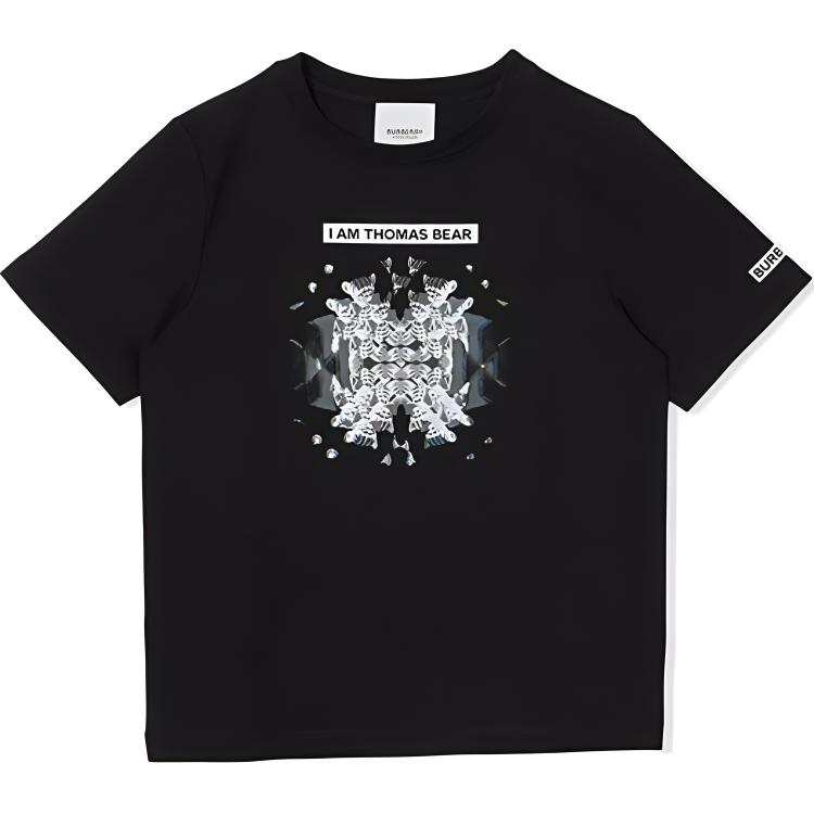 Burberry Kids T Shirts Crew Neck Moderate