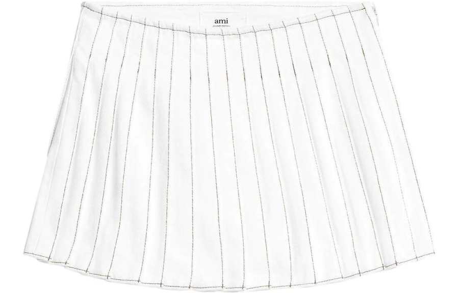 AMIPARIS AMI Paris High-waisted Pleated Mini Skirt