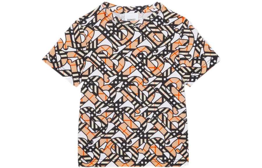 Burberry T Shirt SS22 Brown Kids'