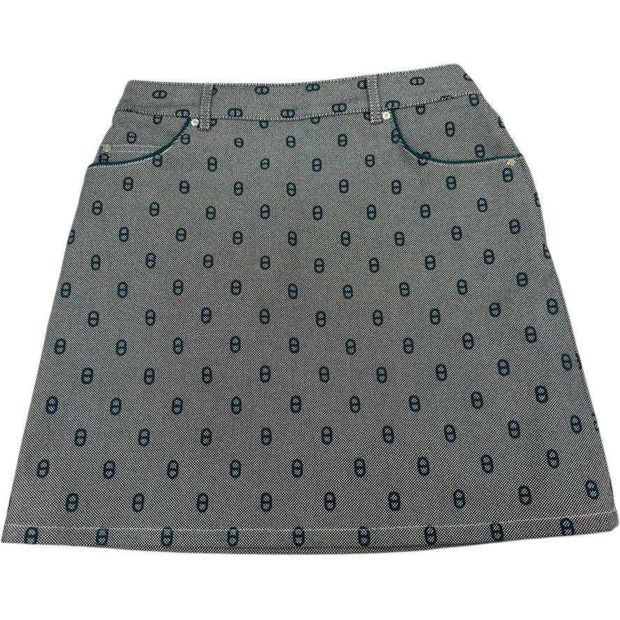 HERMES Denim Short Skirts Women's Gray Blue