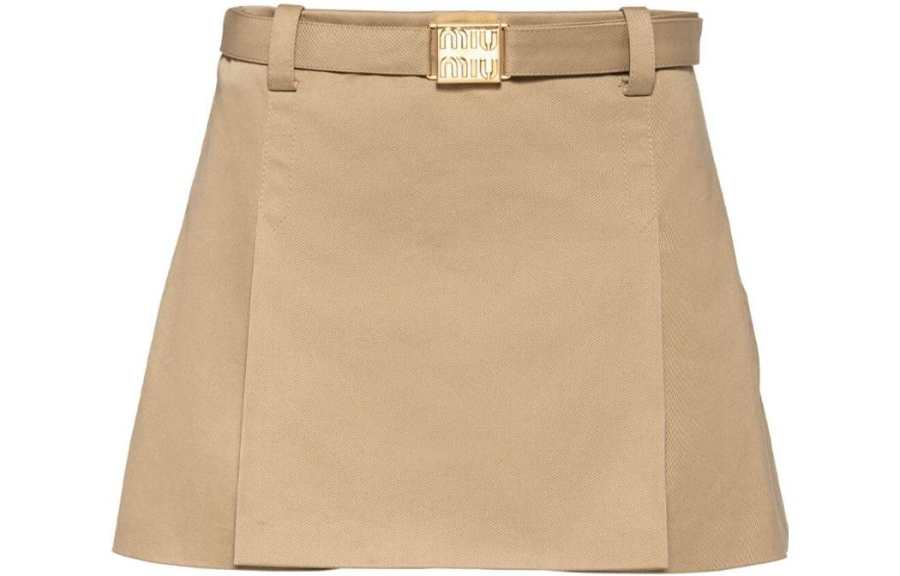 MIU MIU 【Previous Season】belted chino miniskirt