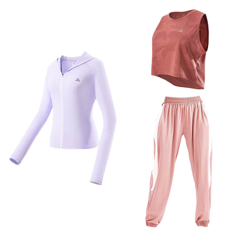PEAK Fitness Sets Women's Crew Neck Thin