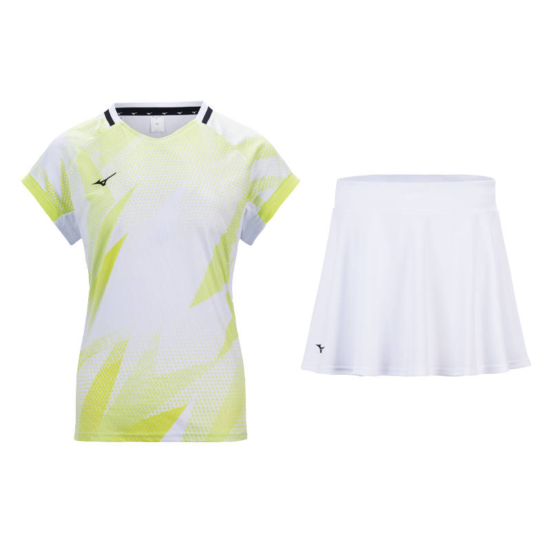 Mizuno Skirt Set Women's Yellow White