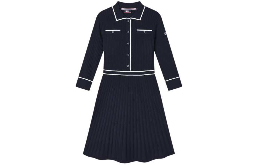 FILA Long Sleeved Dress Women's Legend Blue