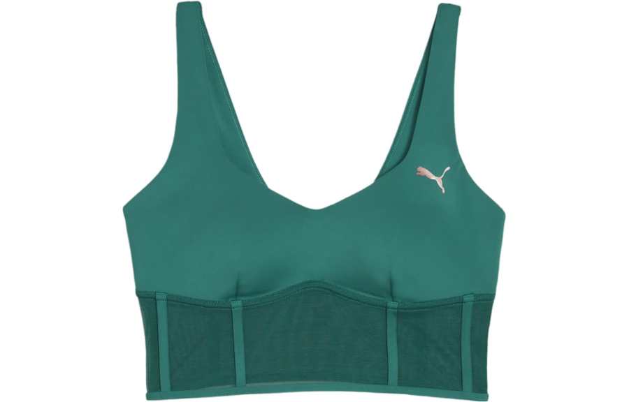 PUMA x PAMELA REIF Collaboration Top Corset Sports Underwear Women's Green