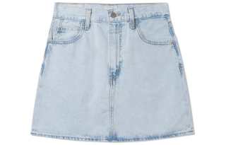 Levis Denim Short Skirts Women's Blue Moderate Short A Line Skirt