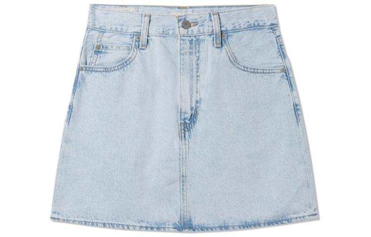 Levis Denim Short Skirts Women's Blue Moderate Short A Line Skirt
