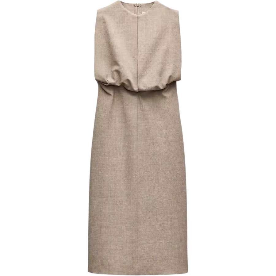 ZARA ZW Sleeveless Dress Women's Yellow