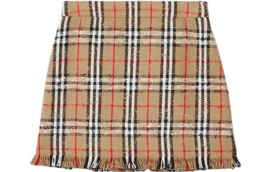 Burberry FW22 Casual Short Skirts Women's Beige