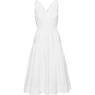 ARITZIA Babaton Broadcast Poplin Dress Sleeveless Dress Women's White/White