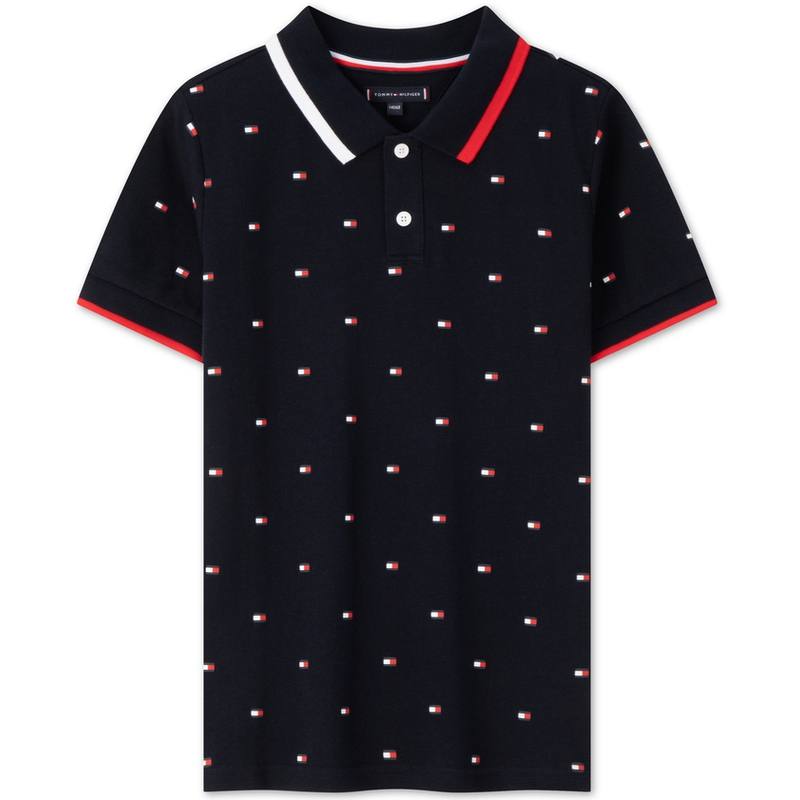 Tommy Hilfiger T Shirt Navy Blue Print Kids'