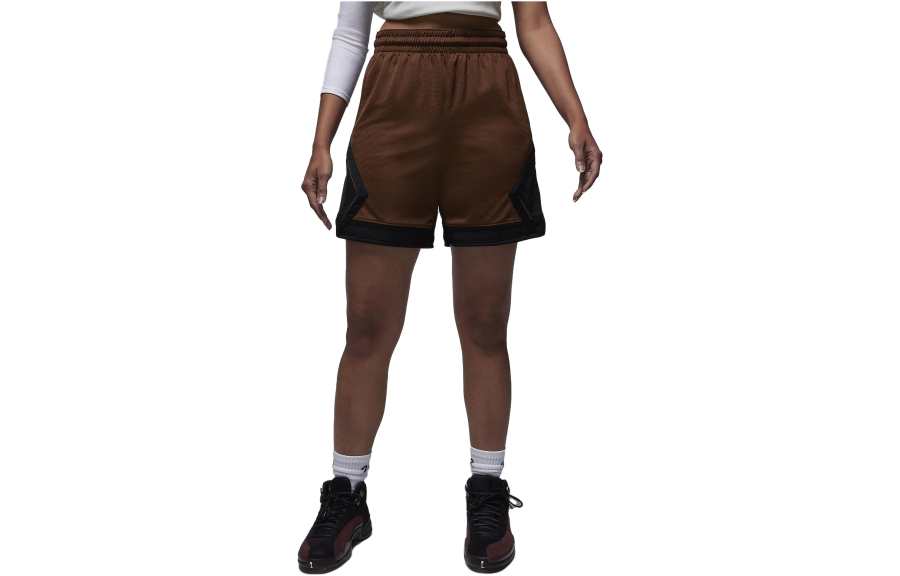 Jordan Jordan Sport Sports Shorts Women's Brown Moderate Knitted Shorts