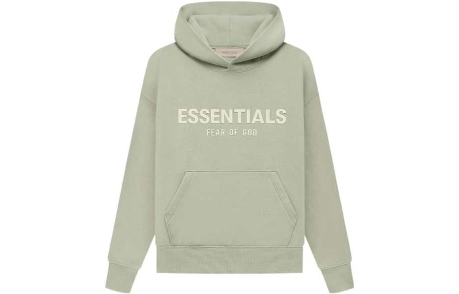 Fear Of God Essentials SS22 Sweatshirt Gray Green Kids'