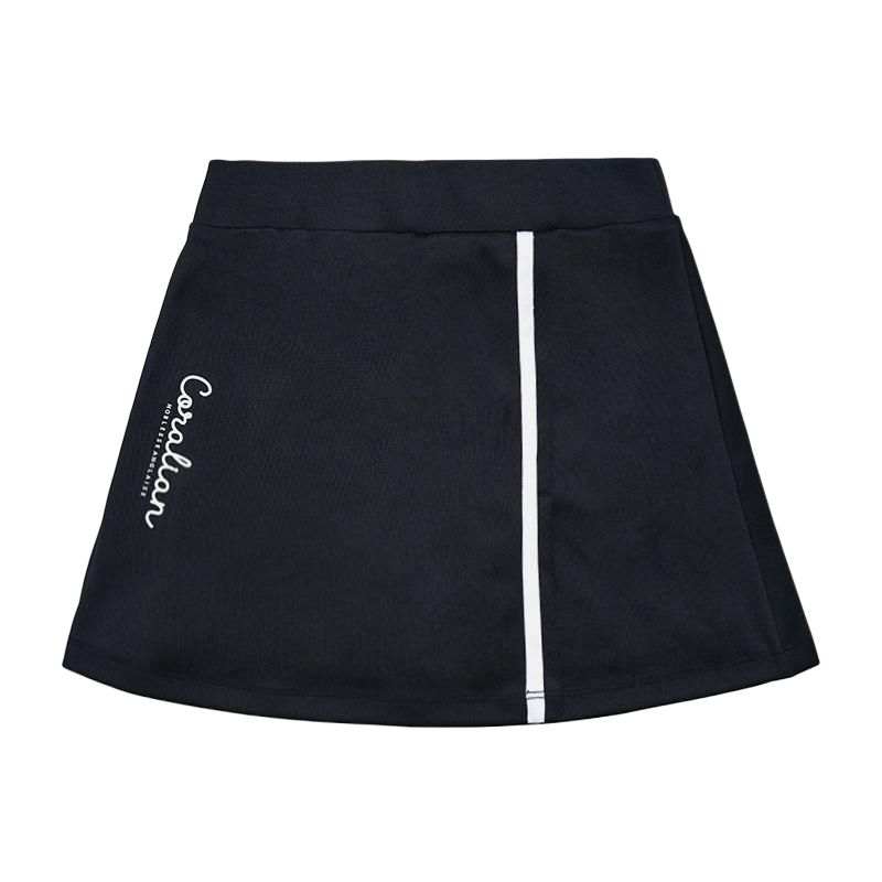 CORALIAN Casual Short Skirts Women's Black