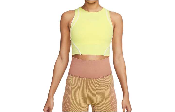 Nike Nike Sleeveless Sports Shirts Women's Yellow Other