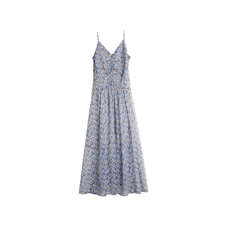 ELLE Slip Dress Women's Blue Floral