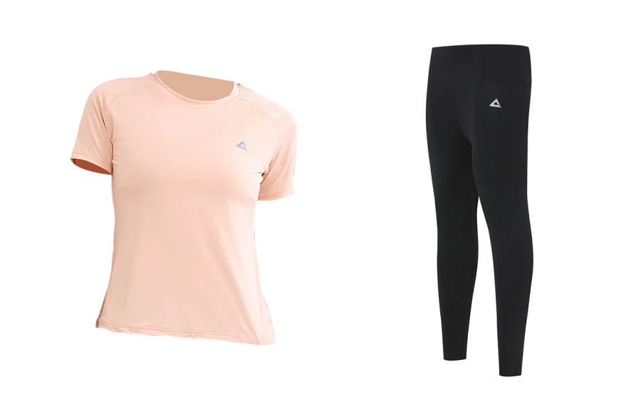 PEAK Fitness Sets Women's Crew Neck Thin