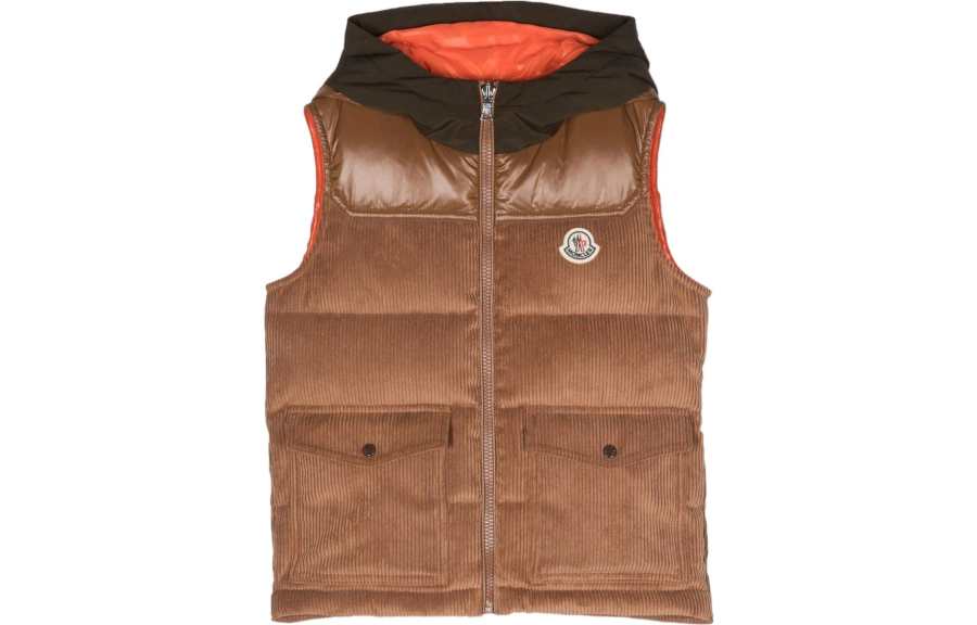 Moncler Kids Down Vests Hooded Moderate