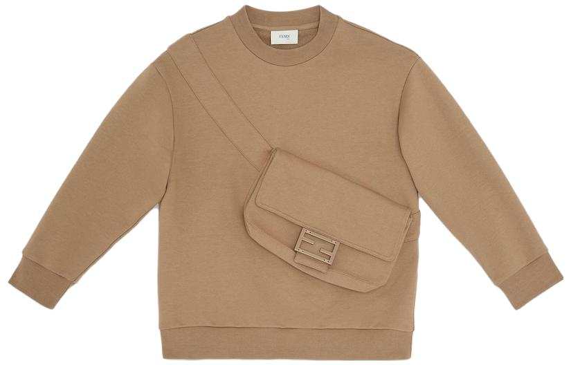 FENDI Sweatshirt SS23 Khaki Kids'