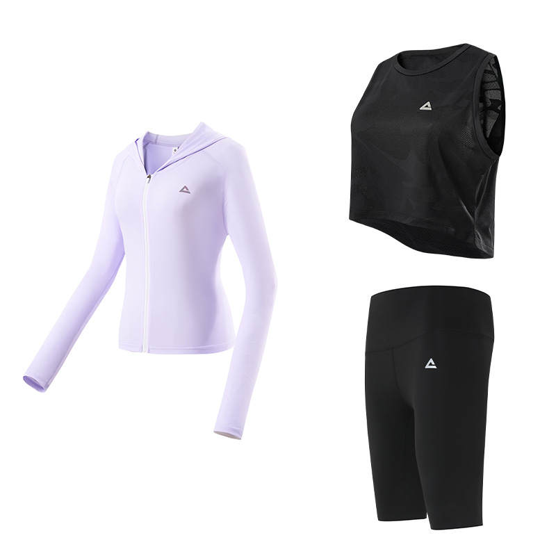PEAK Fitness Sets Women's Crew Neck Thin