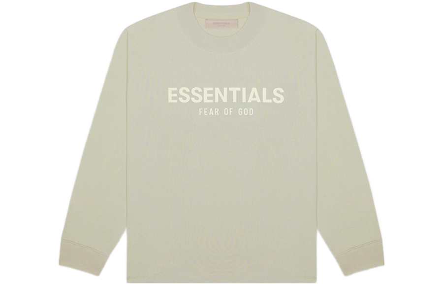 Fear Of God Essentials T Shirt SS22 Kids Ls Tee Sea Foam Gray Green Kids'