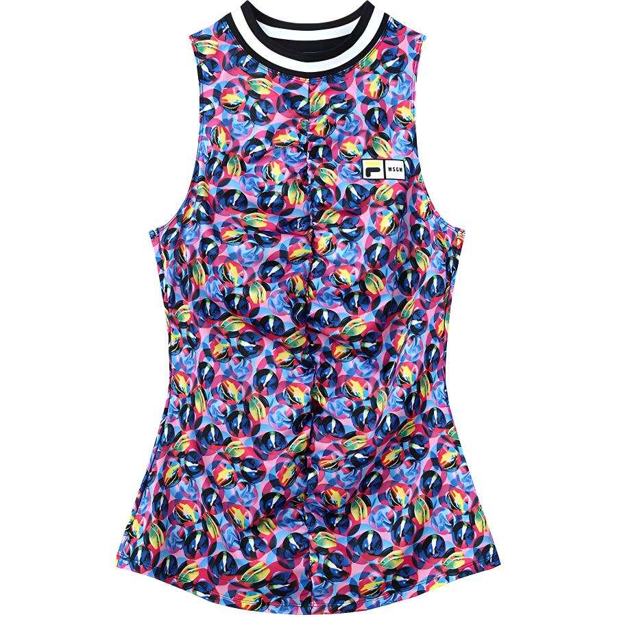 FILA X MSGM Sleeveless Sports Shirts Women's Multicolor