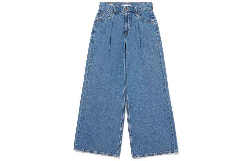 Levis Baggy Dad Wide Leg Jeans Women's Blue