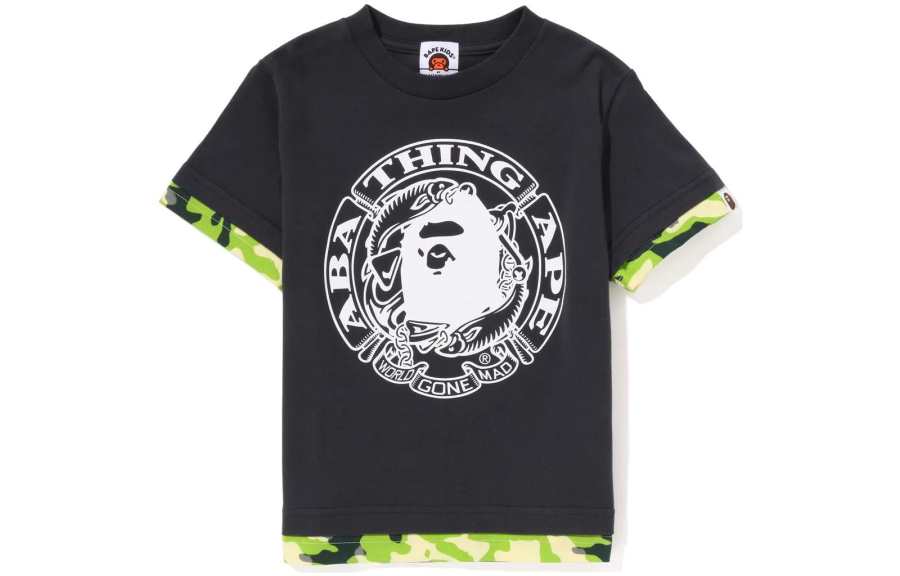 A BATHING APE A BATHING APE Kids T Shirts Crew Neck Thin